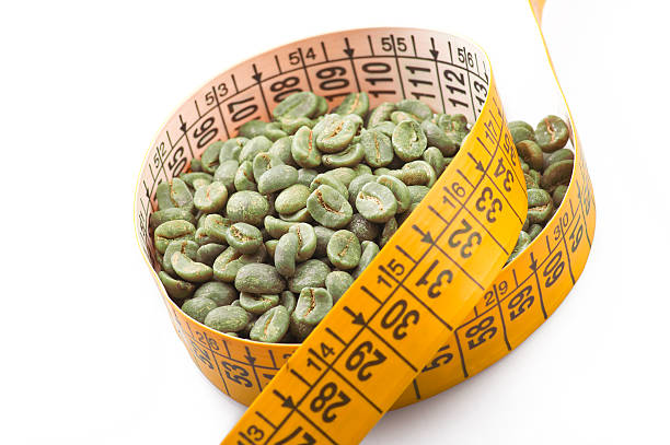 green coffee zrna s metrem